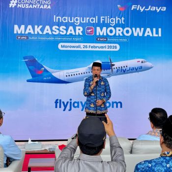 Penerbangan Perdana FLY JAYA Resmi Dibuka, Layani Rute Makassar–Morowali–Bone