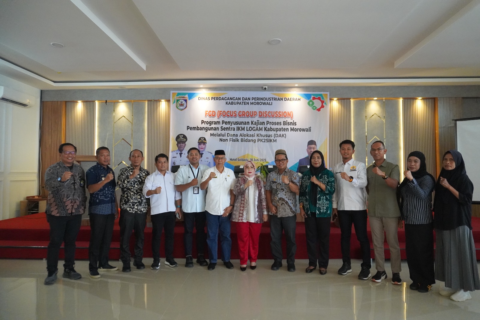 Dinas Perdagangan dan Perindustrian Gelar FGD (Focus Group Discussion) Kajian Proses Bisnis Sentra IKM Logam Kabupaten Morowali
