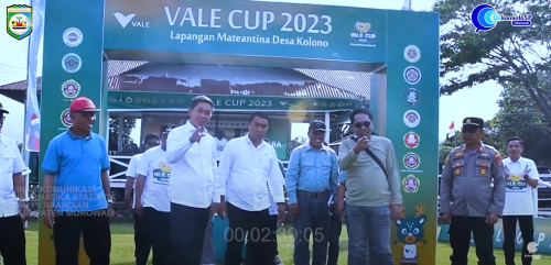 Bupati Morowali Buka Resmi Turnamen Vale Cup 2023