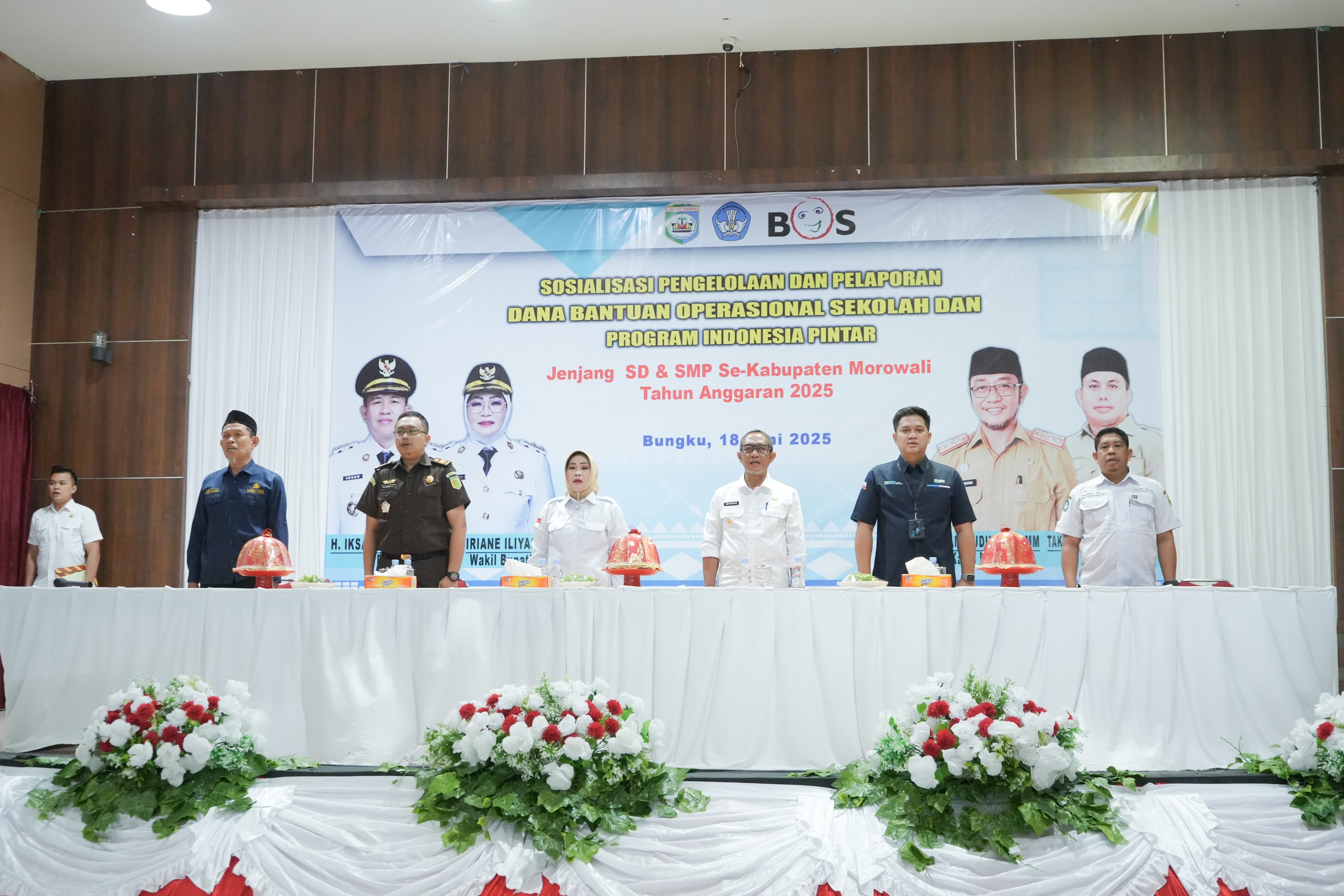 Wakil Bupati Morowali Buka Sosialisasi Pengelolaan dan Pelaporan Dana BOS dan Program Indonesia Pintar  Jenjang SD-SMP