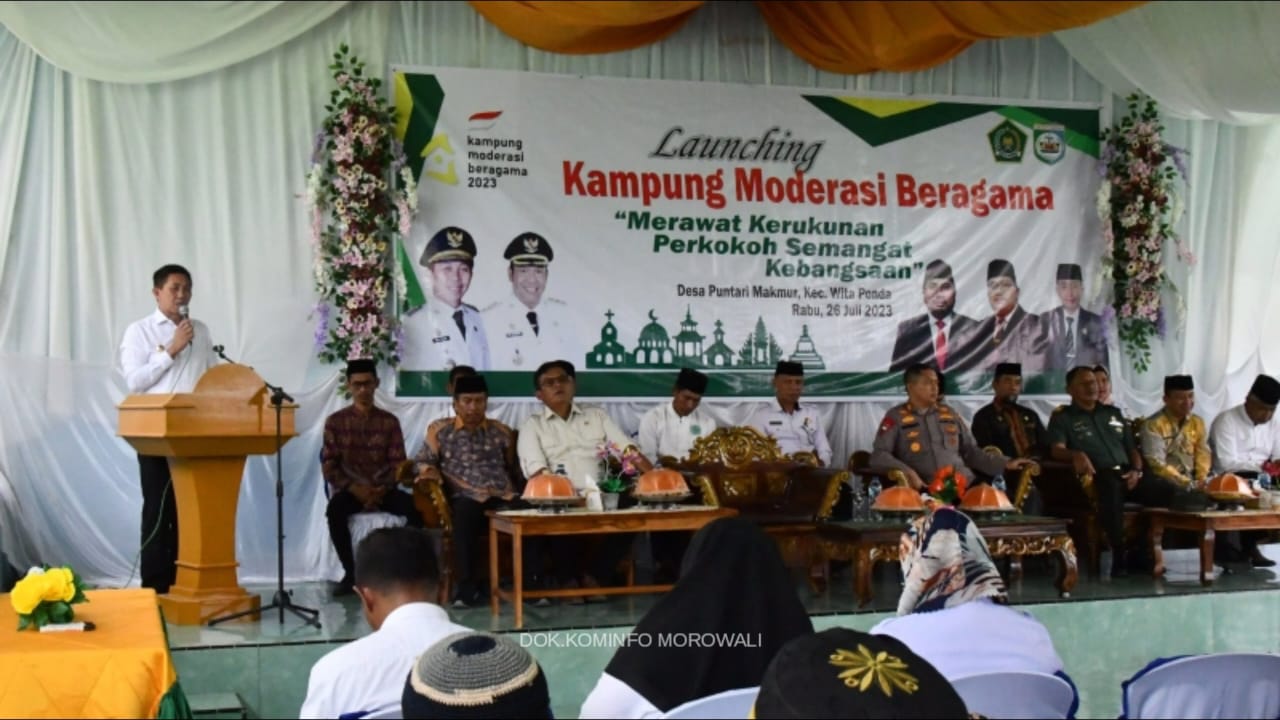 launching-desa-puntari-makmur-sebagai-kampung-moderasi-beragama-ini-pesan-bupati-morowali