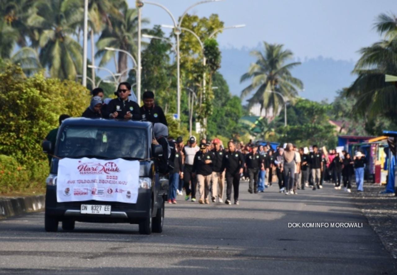 Peringatan HAN 2023, Pemkab Morowali Gelar Jalan Santai dan Kampanye Anti Kekerasan Terhadap Perempuan dan Anak