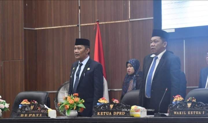 Pj Bupati Morowali Hadiri Rapat Paripurna DPRD Masa Sidang I Tahun 2023-2024, Berikut Agendanya