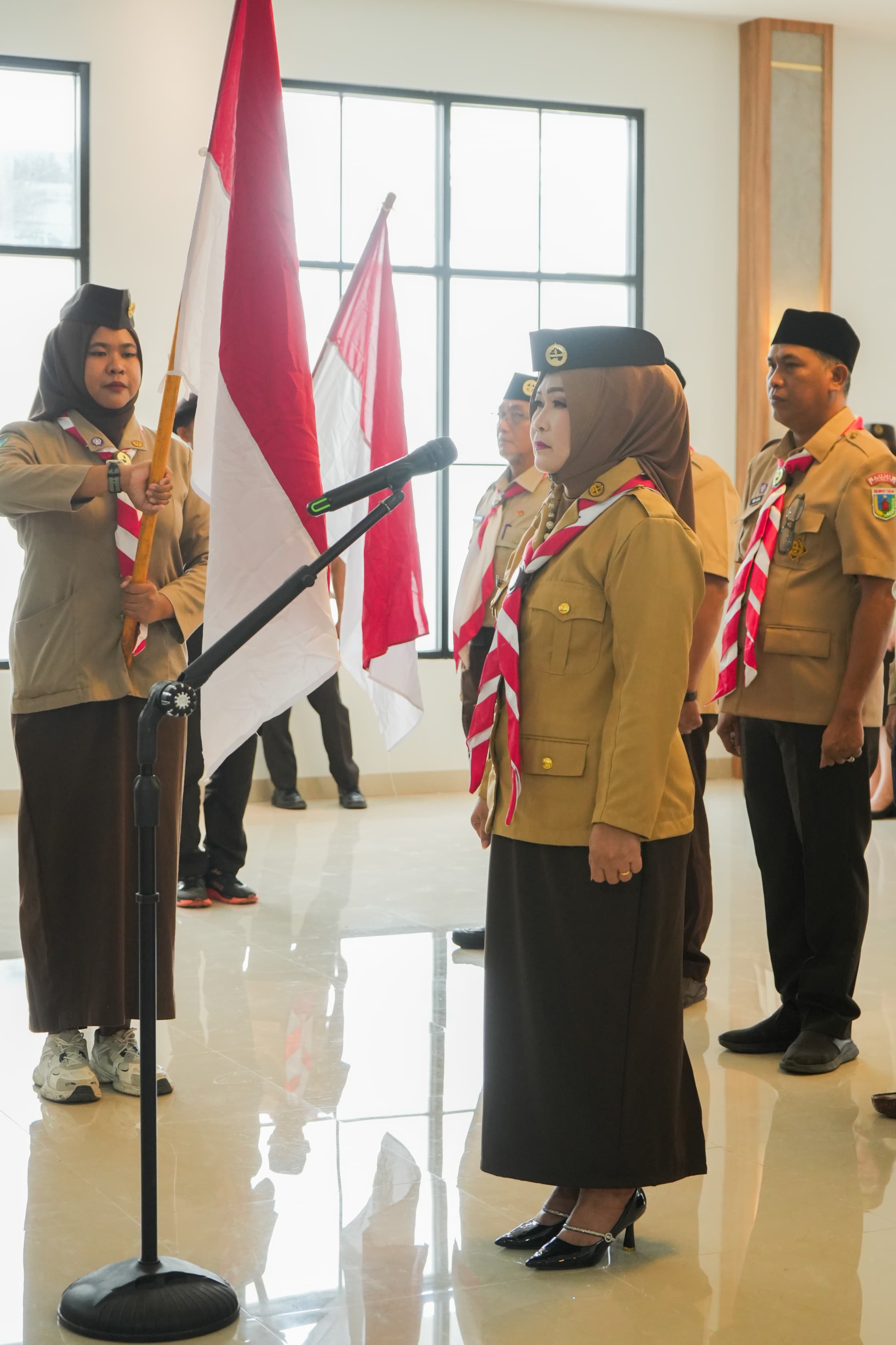 Wabup Iriane Iliyas Resmi Dilantik Sebagai Ketua Kwarcab Pramuka Morowali Masa Bakti 2025–2030