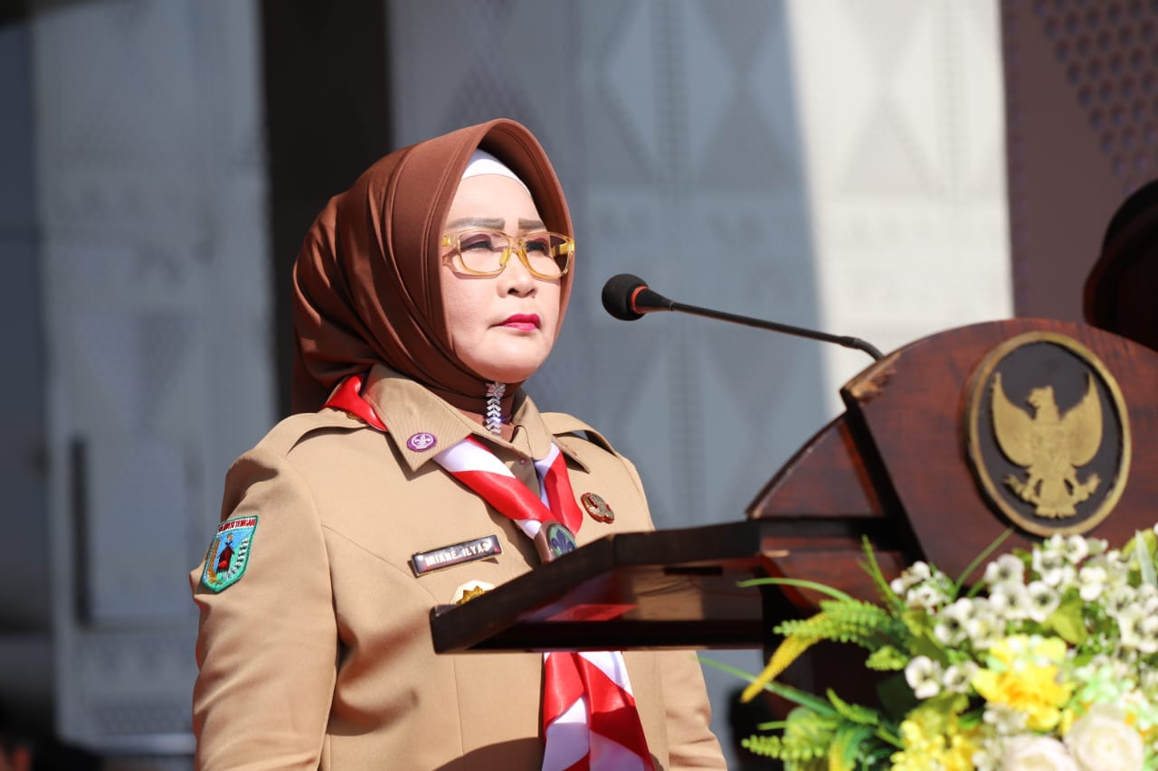 Wabup Iriane Iliyas Pimpin Upacara Peringatan Hari Pramuka ke-64