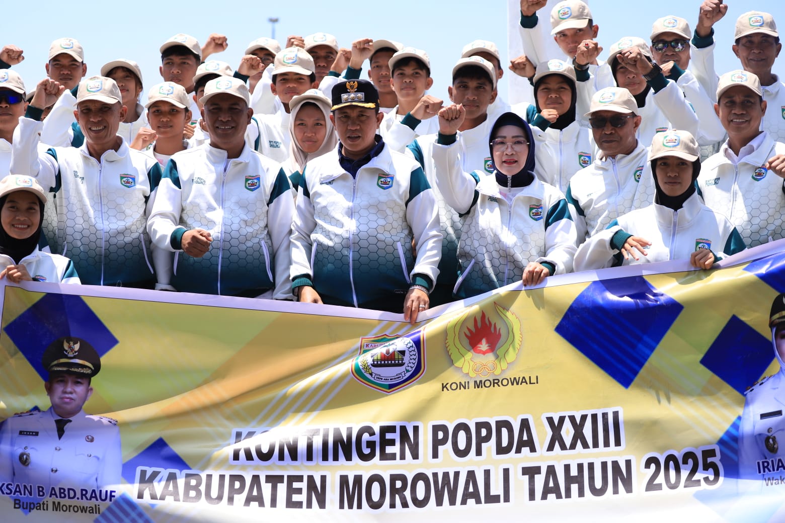 Ikuti 4 Cabor, Bupati Iksan Lepas Kontingen POPDA Morowali ke Kota Palu