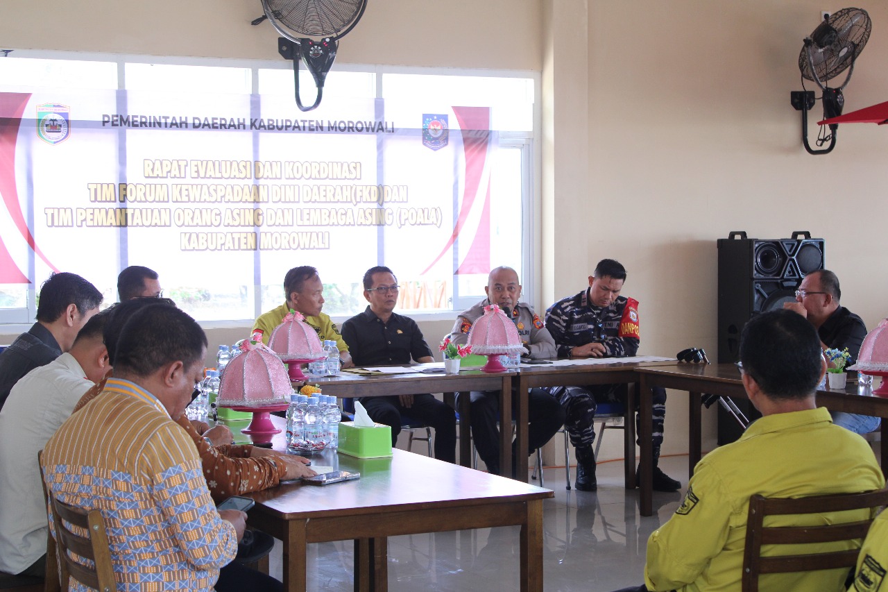 Kesbangpol Morowali Gelar Rakor Tim Pemantauan Orang Asing serta Forum Kewaspadaan Dini Daerah
