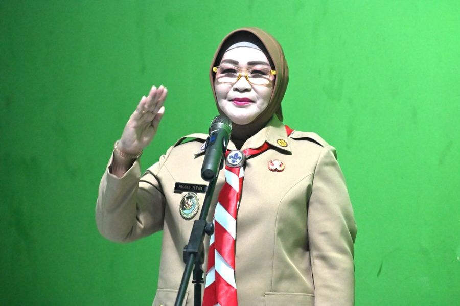 Ketua Kwarcab Morowali Iriane Iliyas Resmi Buka Kegiatan Jota Joti 2025