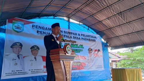 lantik-penjabat-kepala-desa-padabaho-bupati-morowali-kawal-masyarakat-bila-ada-masalah