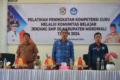 Optimalisasi Pelaksanaan Kurikulum Merdeka, Pemkab Morowali Gelar Pelatihan Jenjang SMP Se-Kabupaten Tahun 2024