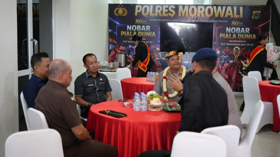 Sekda Morowali Hadiri Penyambutan AKBP Reza Khomeini dan Pelepasan AKBP Zulkarnain di Mako Polres