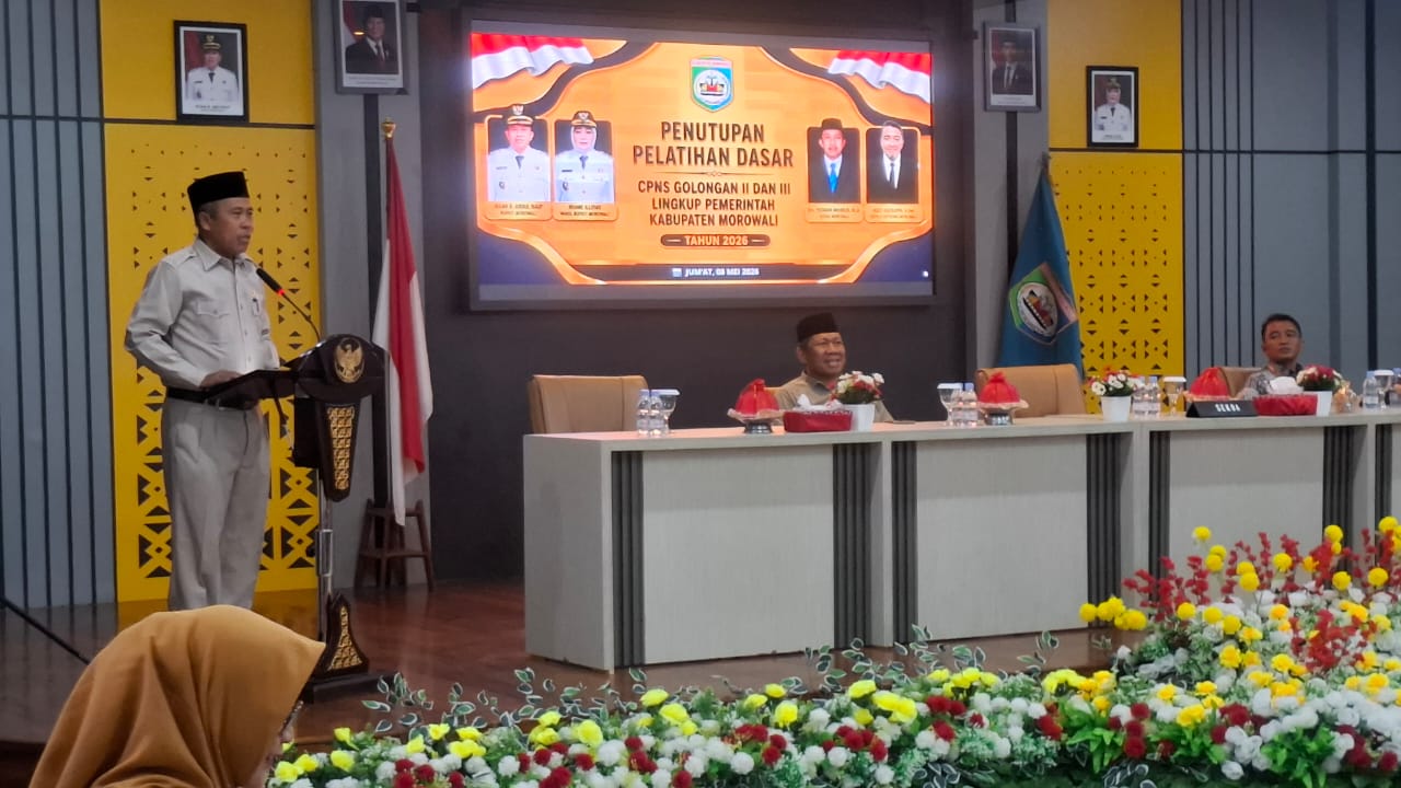 Plh Sekda Morowali, Afridin Tutup Latsar CPNS 2026, Tekankan Integritas dan Jiwa Pelayanan ASN