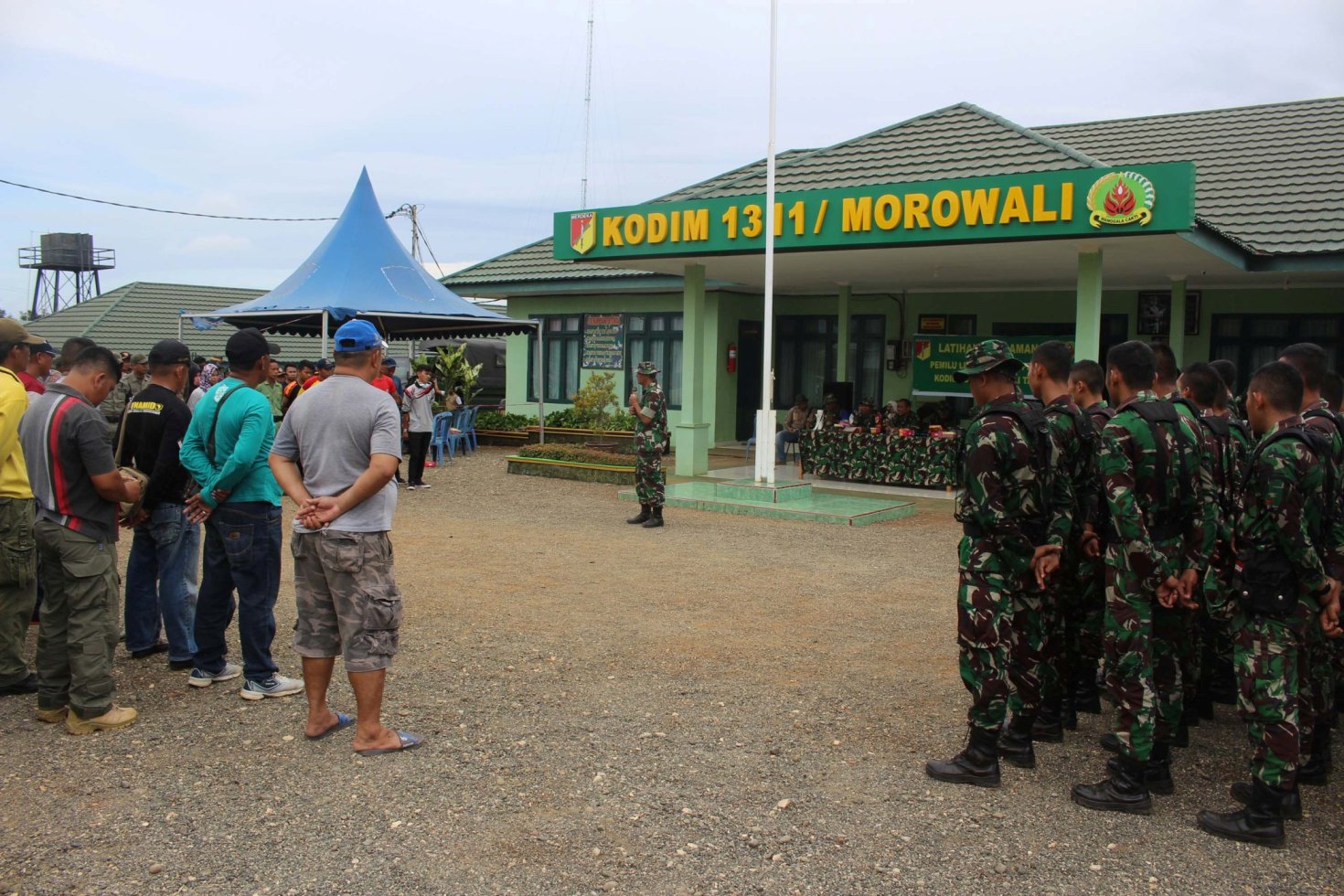 kodim-1311-morowali-gelar-latihan-pengamanan-pemilu