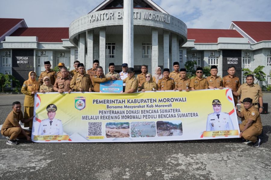 Pemkab Morowali Salurkan Donasi Rp2,58 Miliar untuk Korban Bencana di Sumatera dan Aceh
