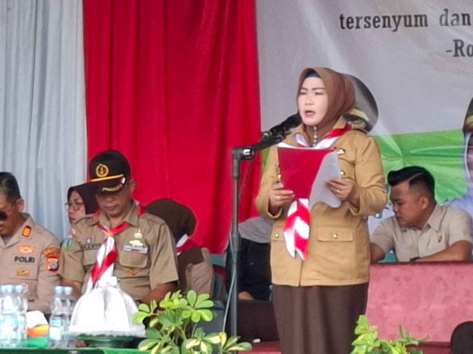 Wakil Bupati, Iriane Iliyas Pimpin Upacara Pembukaan Perkemahan dan Musyawarah Gerakan Pramuka Morowali