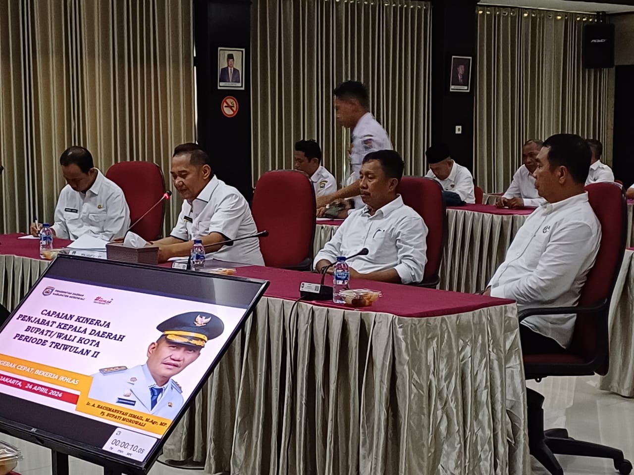 Pj Bupati Morowali, Rachmansyah Ismail Paparkan Hasil Kinerja Triwulan 1 Tahun 2024 di Kantor Irjen Kemendagri Jakarta