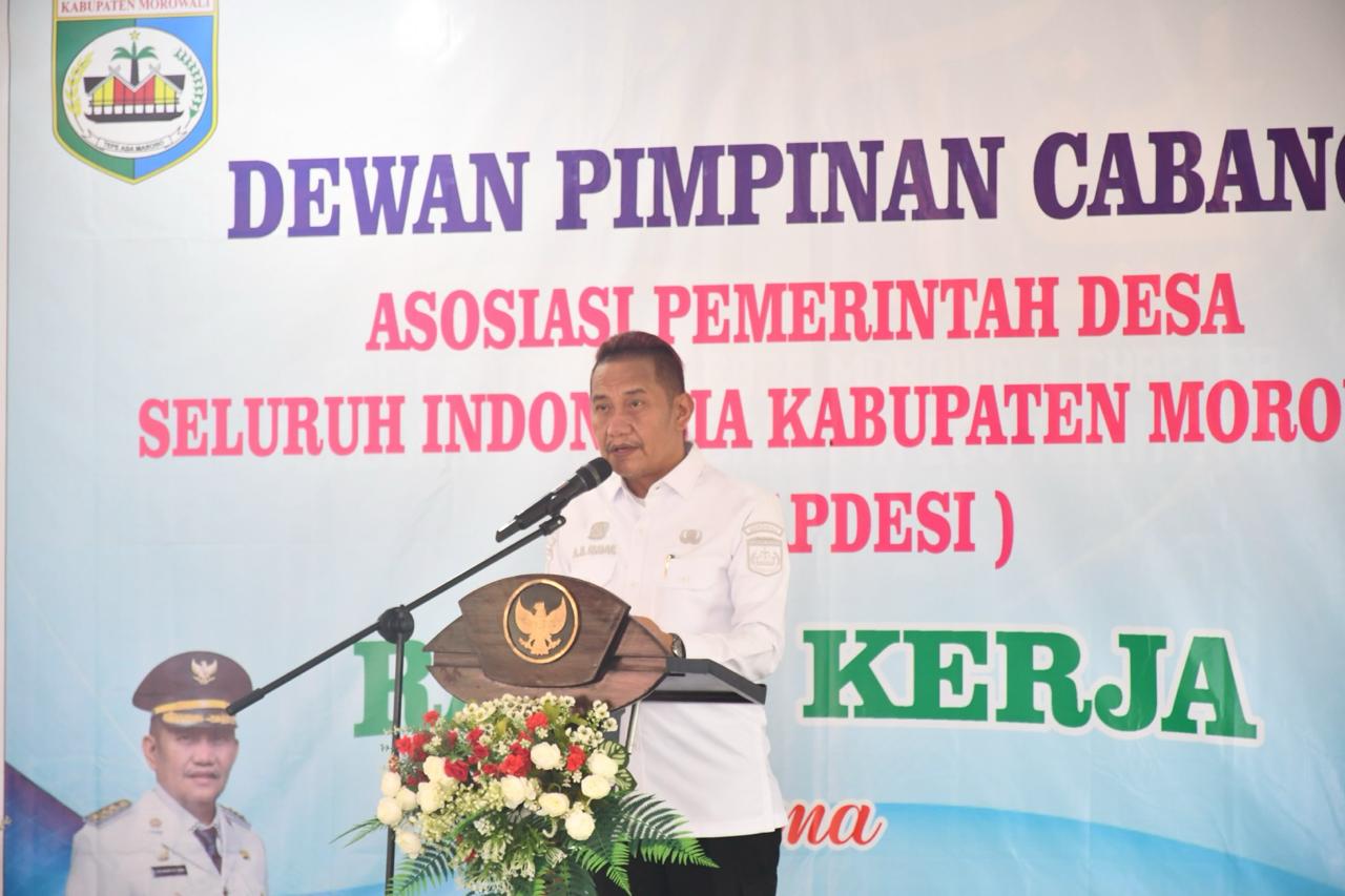 Pj Bupati, Rachmansyah Ismail, Membuka Raker Apdesi Kabupaten Morowali dengan Semangat Transformasi