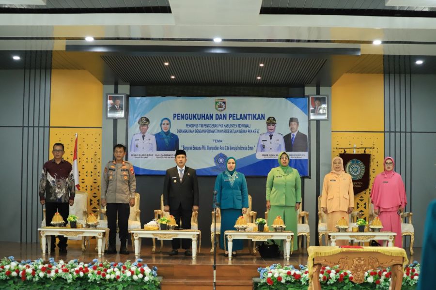 Bupati Morowali Iksan Lantik Pengurus TP-PKK Periode 2025-2030, Ajak Sinergi Membangun Daerah