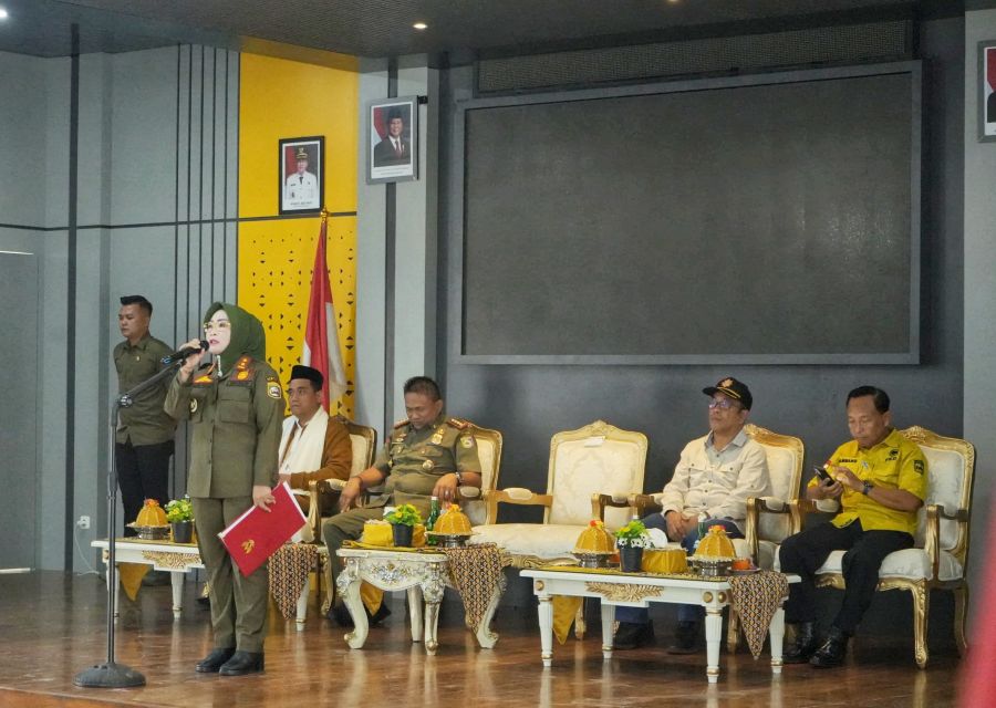 Wabup Iriane Ilyas Lepas Satpol PP, Damkar dan Satlinmas Morowali ke Apel HUT Tiga Institusi Penting