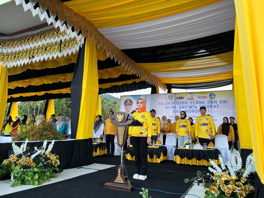 Wabup Morowali Iriane Iliyas Buka O2SN, FLS3N dan GSI 2026, Tekankan Sportivitas dan Kebersamaan