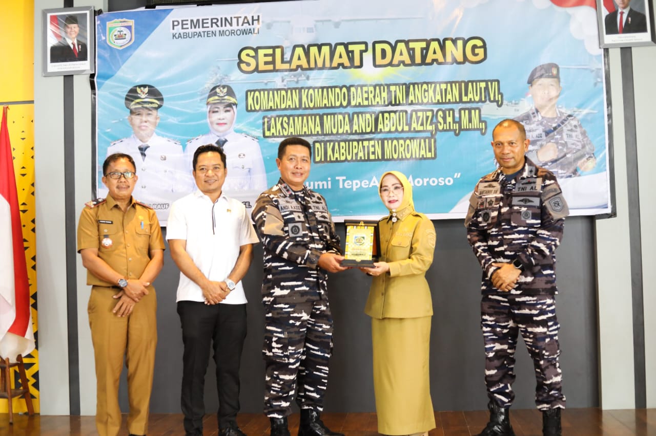 Wabup Morowali Iriane Iliyas Terima Kunjungan Kerja Dankoarmada VI Makassar