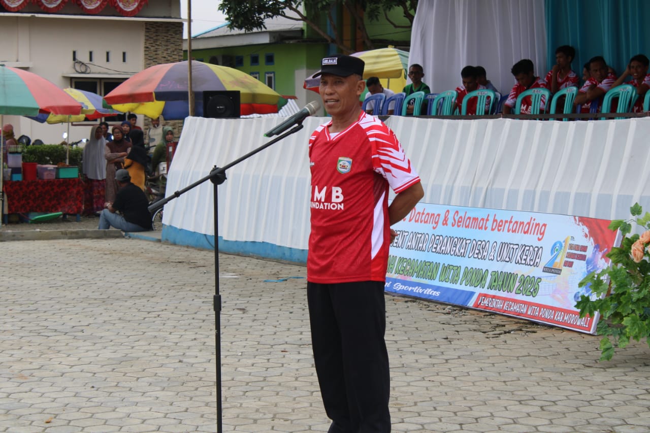 Wakili Pj Bupati, Staf Ahli Abdul Malik Hafid Jadi Pembina Apel Pembukaan Turnamen Olahraga HUT Ke-21 Wita Ponda