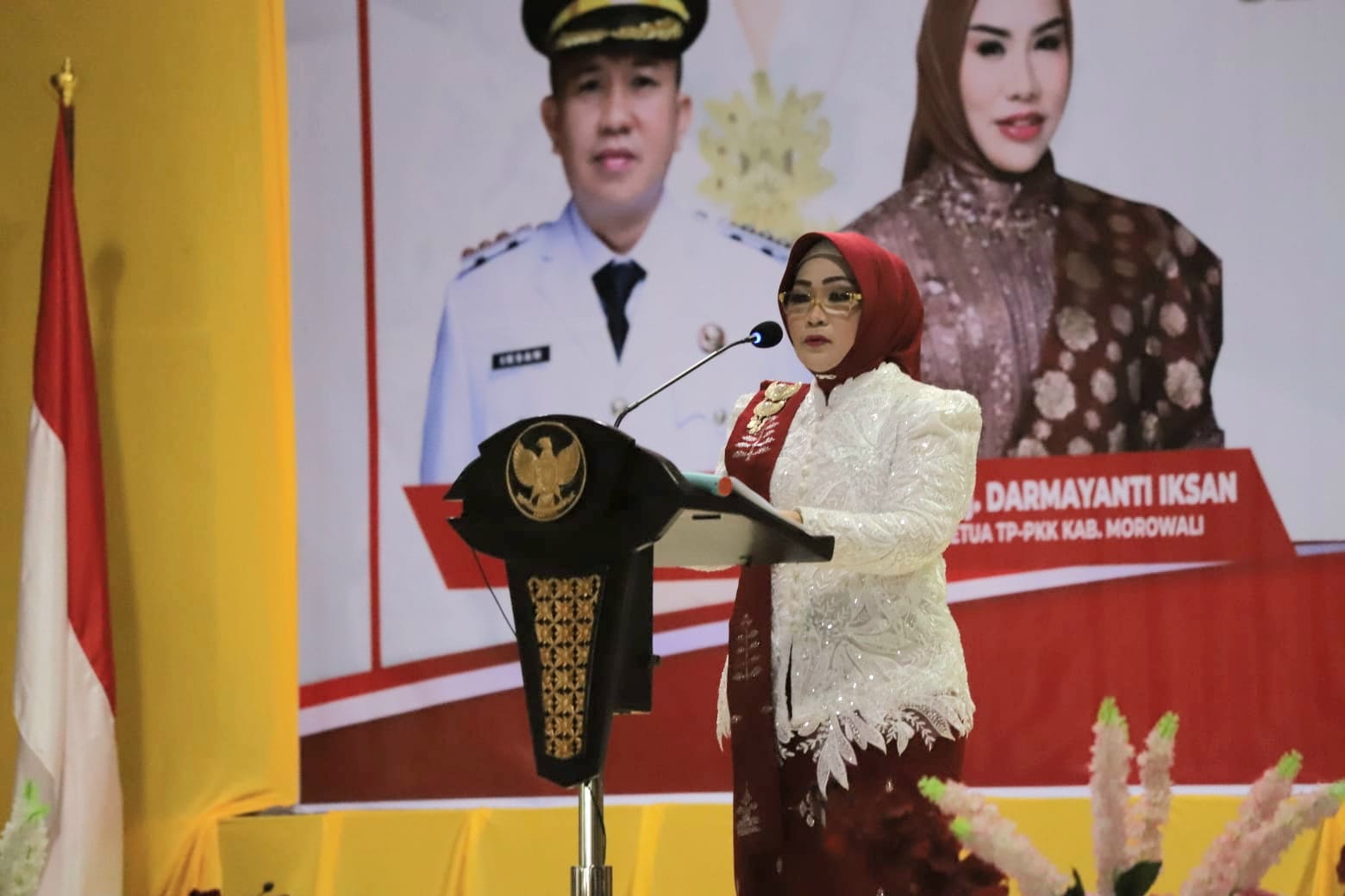 Bertindak Sebagai Inspektur Upacara, Wabup Iriane Ilyas Ajak Perempuan Morowali Jadi Agen Perubahan