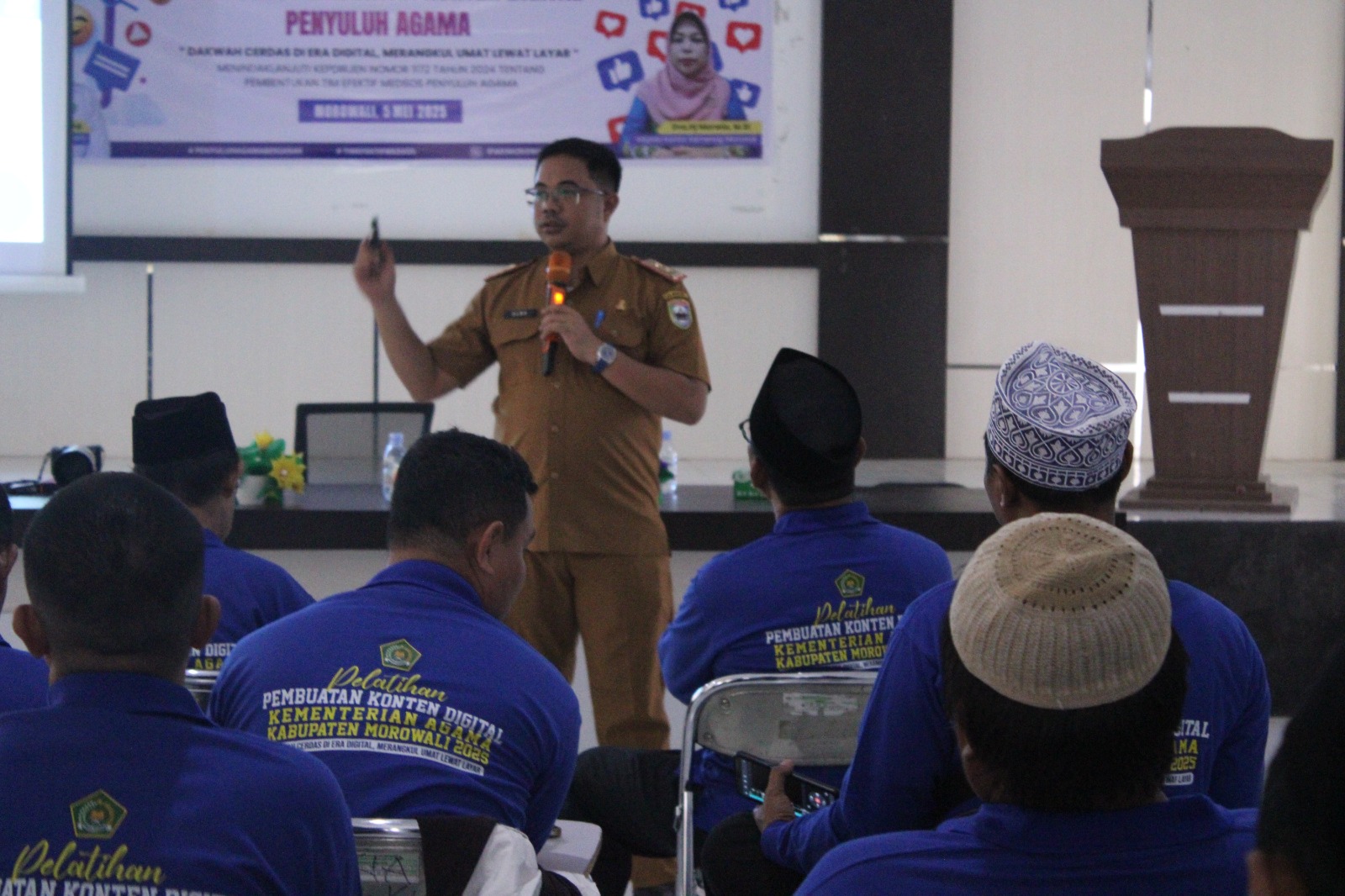 Diselenggarakan Kantor Kemenag Morowali, Kabid IKP Diskominfo SP Jadi Pemateri dalam Pelatihan Pembuatan Konten Digital