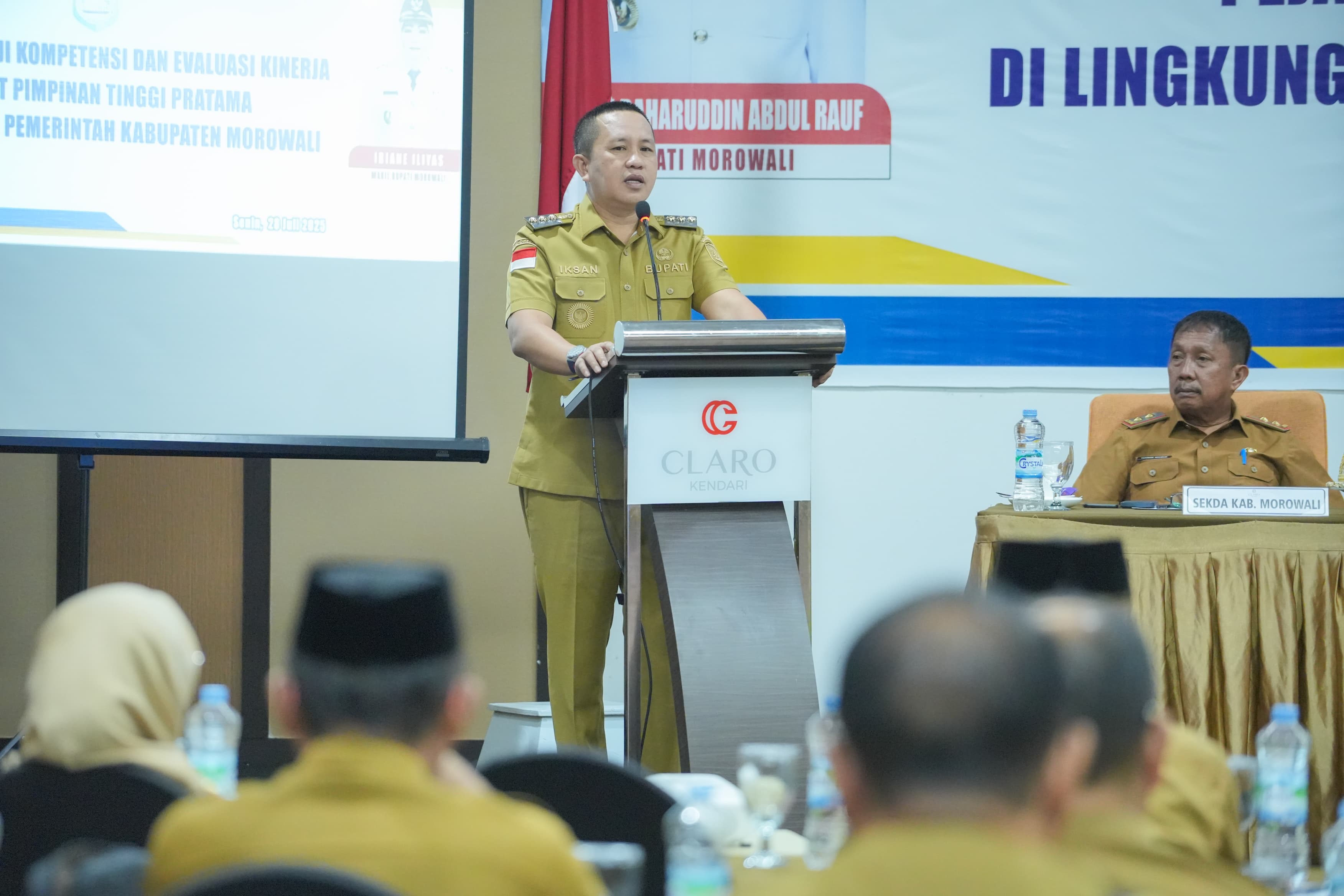 Bupati Iksan Minta ASN Morowali Serius Jalani Uji Kompetensi: Tak Ada Jaminan Jabatan Tetap