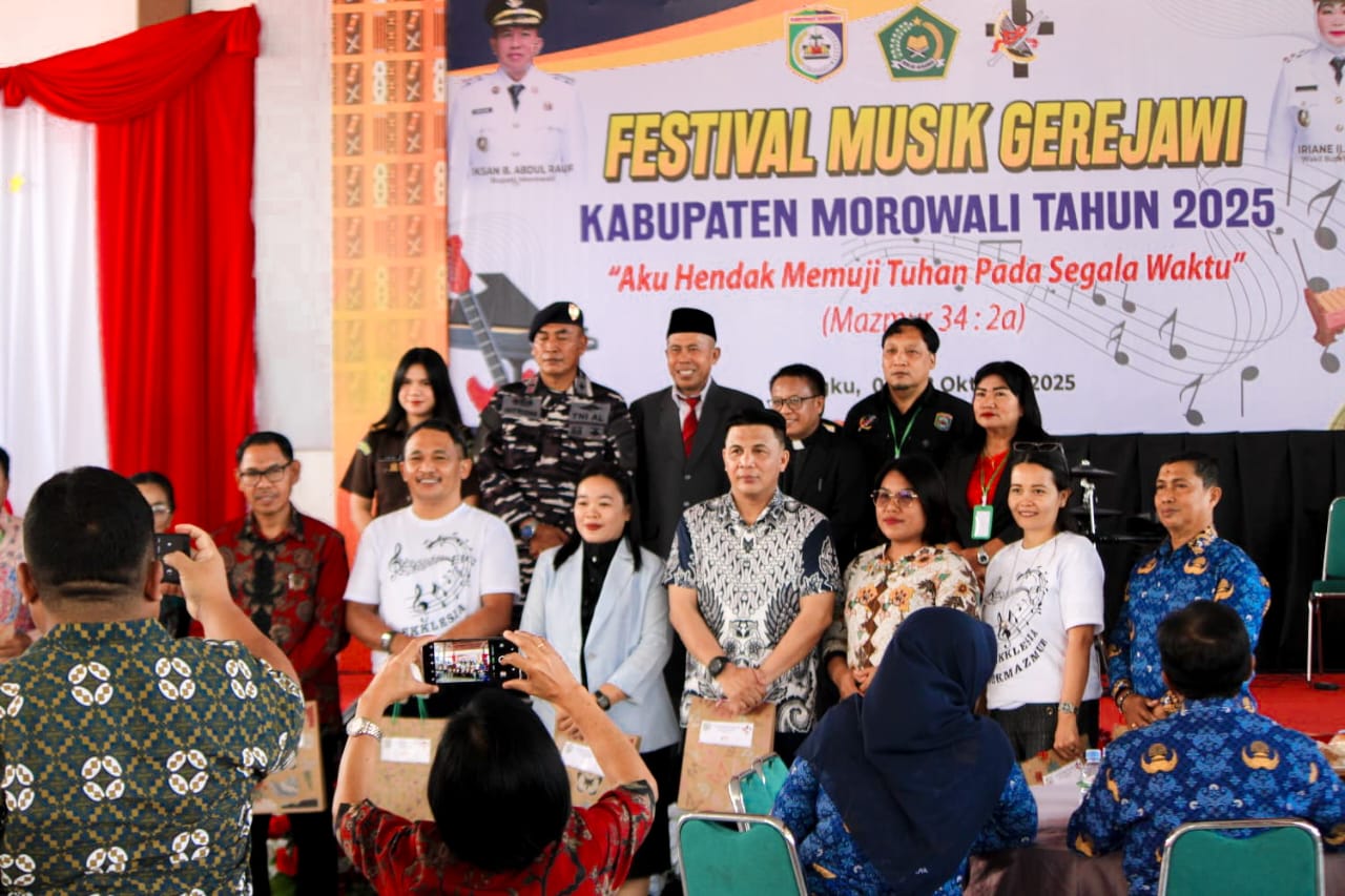 Festival Musik Gerejawi Kabupaten Morowali Resmi Dibuka, Jadi Momentum Pererat Persaudaraan