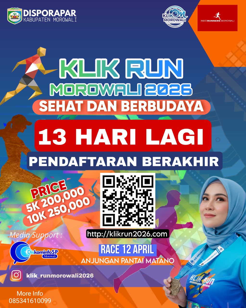 Klik Run Morowali 2026 Siap Digelar, Kolaborasi Sport Tourism Usung Semangat “Sehat dan Berbudaya”
