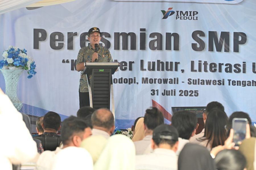 Bupati Morowali Resmikan SMP IMIP, Wujud Komitmen Majukan Pendidikan