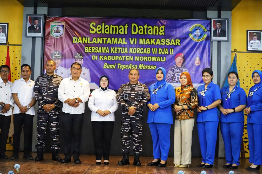 Wabup Morowali Sambut Hangat Kunjungan Kerja DANLANTAMAL VI Makassar di Bumi Tepe Asa Moroso