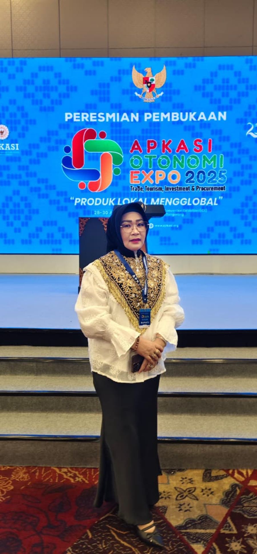 Wabup Morowali, Iriane Iliyas Hadiri Pembukaan Apkasi Otonomi Expo 2025 di Tangerang