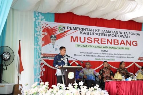 Musrenbang Witaponda 2025, PJ Bupati Drs.Yusman Mahbub Mengedepankan Penurunan Angka Kemiskinan di Wilayah Kabupaten Morowali