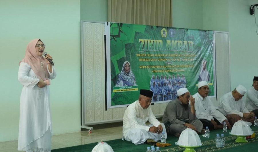 Wakil Bupati Morowali Iriane Iliyas, Hadiri Dzikir Akbar di Kelurahan Marsaoleh