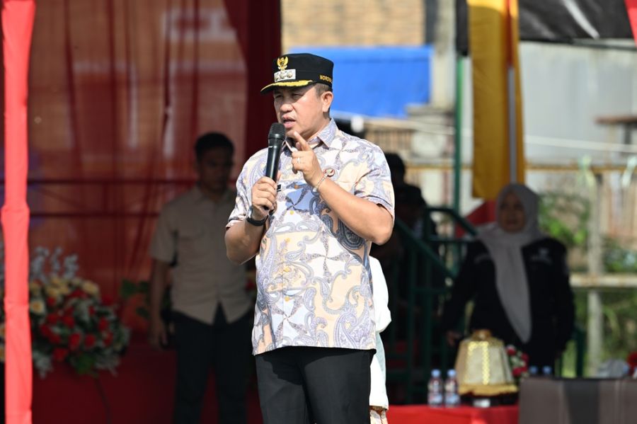 Bupati Iksan Baharudin Abdul Rauf Pimpin Apel Umum di Bahodopi, Serukan Persatuan dan Kolaborasi