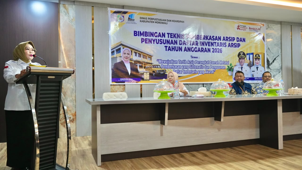 Wabup Iriane Buka Bimtek Pemberkasan dan Penyusunan Daftar Inventaris Arsip Tahun 2026