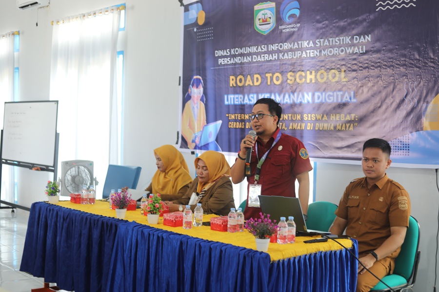 DKISP Morowali Gelar Road to School, Edukasi Siswa tentang Keamanan Digital