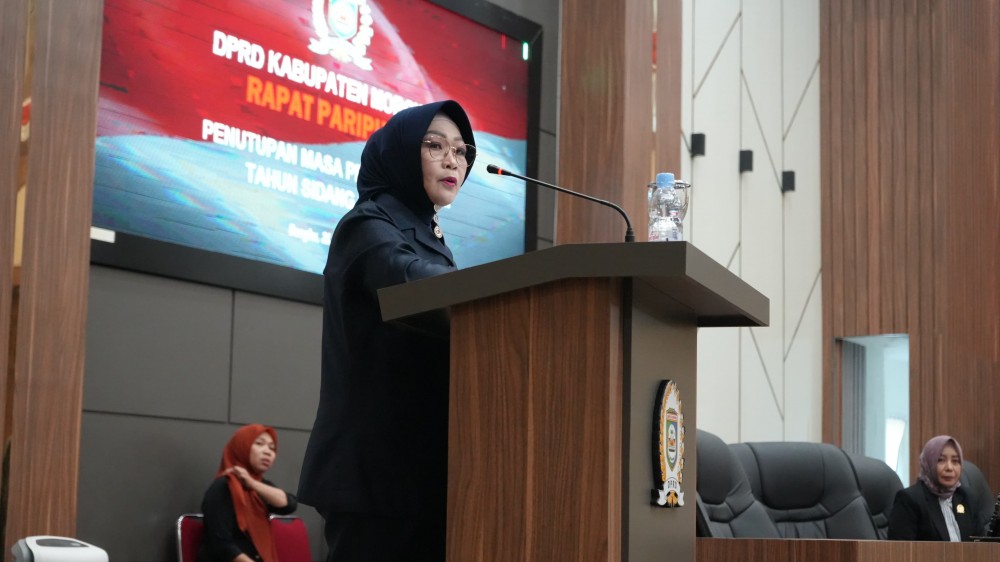 Wabup Morowali Iriane Iliyas Hadiri Agenda Paripurna Penutupan Masa Persidangan III Tahun Sidang 2025-2026