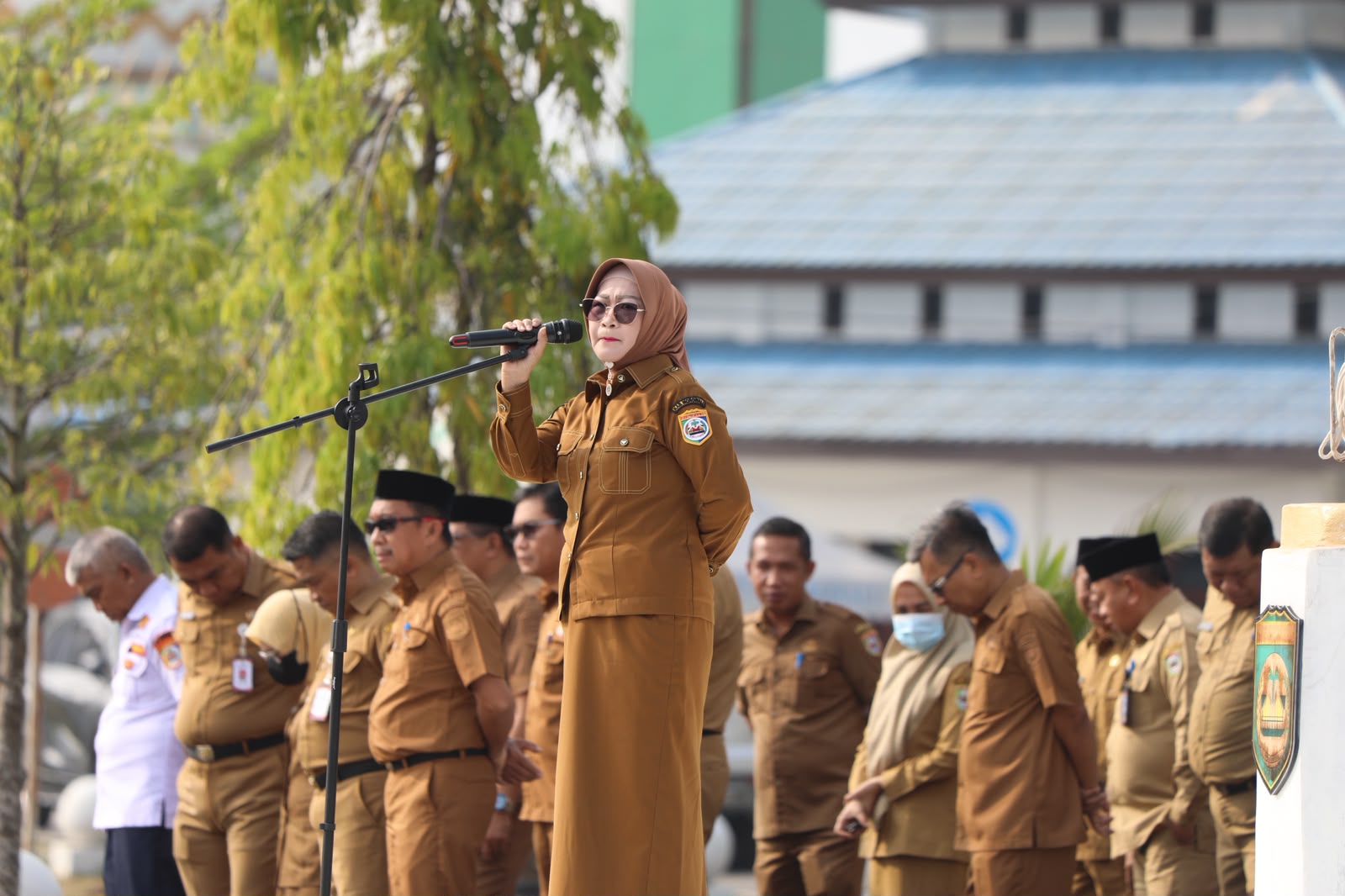 Wabup Iriane Pimpin Apel Pagi Pemkab Morowali, Tekankan Kinerja OPD dan Antisipasi Dampak El Niño
