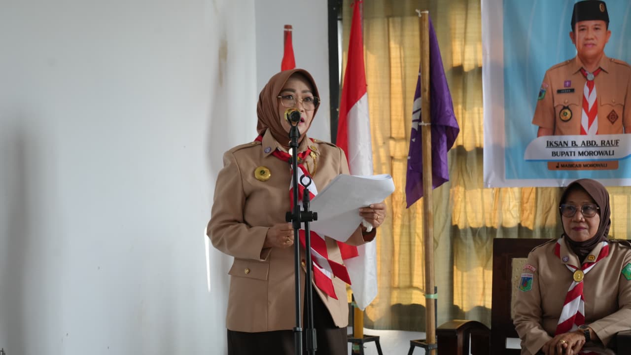 Ketua Kwarcab Morowali Iriane Iliyas Buka JOTA JOTI 2026 Usung Tema Dunia Damai dan Inklusif
