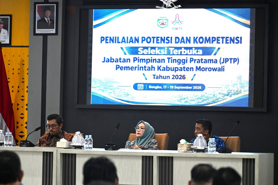 Pemkab Morowali Gelar Asesmen Seleksi Terbuka JPTP 2026